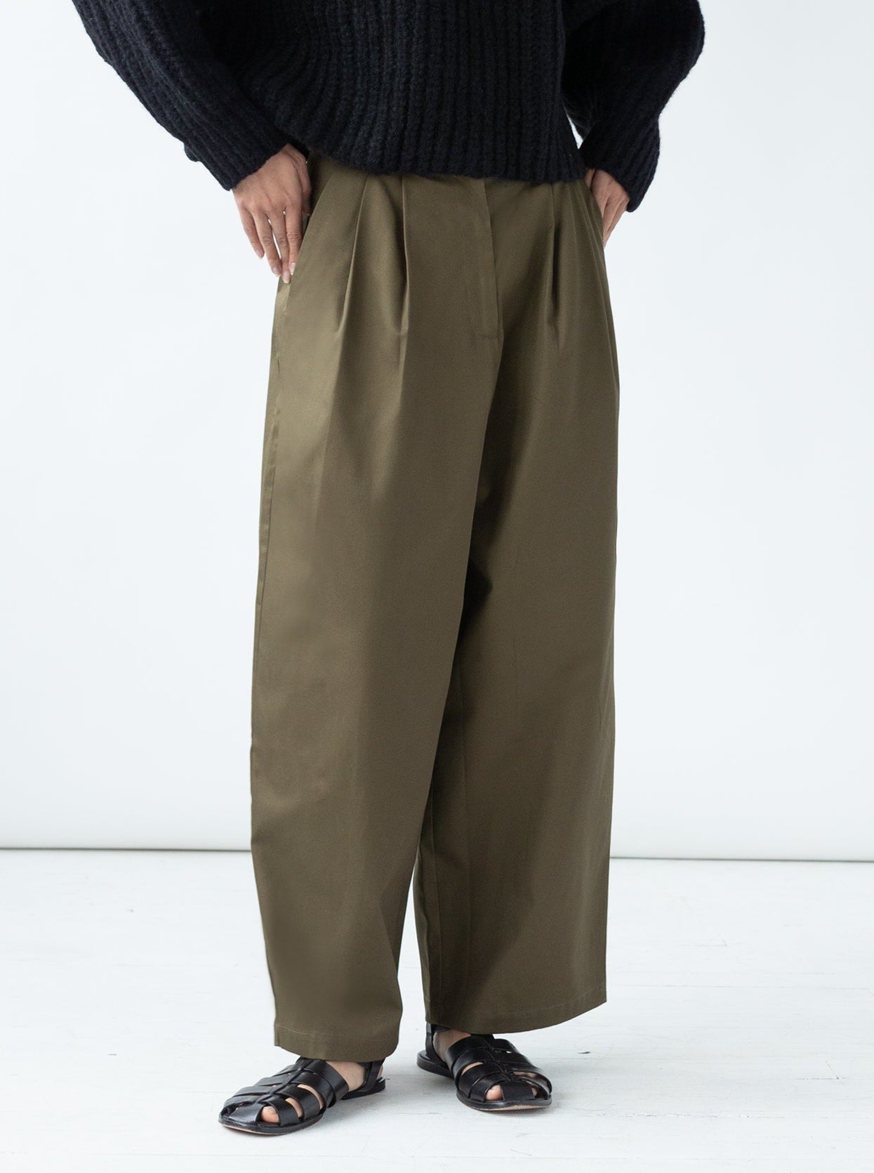 Thumbnail image of Boy Trouser in Deep Olive